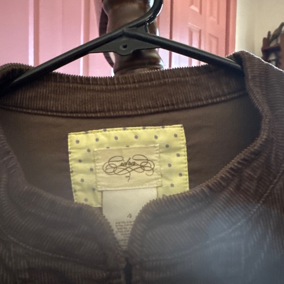 Ciera Anthropologie corduroy peplum jacket - Picture 2 of 3